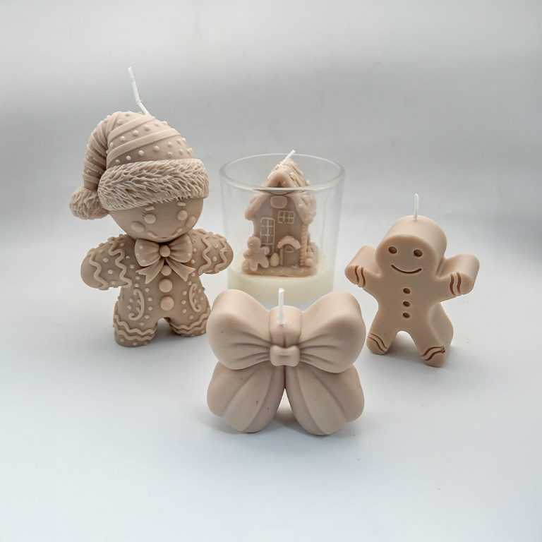 Gingerbread Christmas Candle Gift Set | Handmade Festive Candles UK